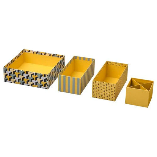 LYSMASK - Box, set of 4, patterned/multicolour