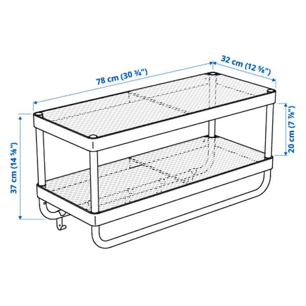 MACKAPÄR - Clothes hanger/rack, white, 78 cm - best price from Maltashopper.com 10530990