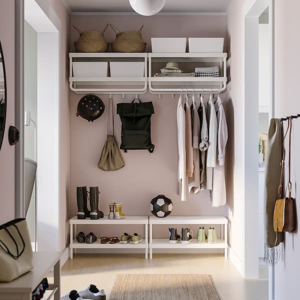 MACKAPÄR - Shoe rack, white, 78x32x40 cm - best price from Maltashopper.com 50530993