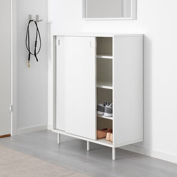 MACKAPÄR - Shoe cabinet/storage, white , 80x35x102 cm - best price from Maltashopper.com 50334751