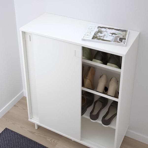 MACKAPÄR - Shoe cabinet/storage, white , 80x35x102 cm - best price from Maltashopper.com 50334751