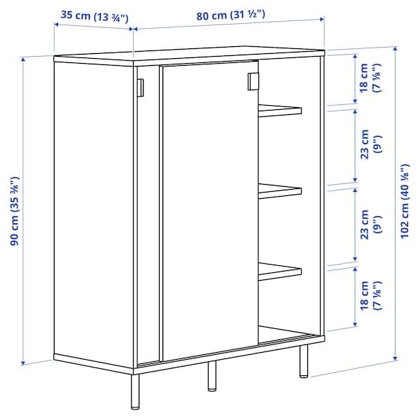 MACKAPÄR - Shoe cabinet/storage, white , 80x35x102 cm - Premium  from Ikea - Just €128.99! Shop now at Maltashopper.com