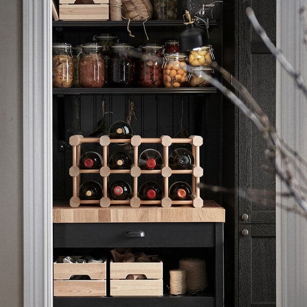 MAGNETISK - 12-bottle wine rack, solid wood - best price from Maltashopper.com 50514115