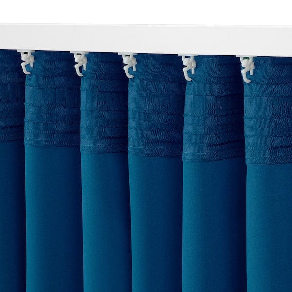 Ikea MAJGULL - Blackout blind, 2 sheets, dark blue,145x300 cm
