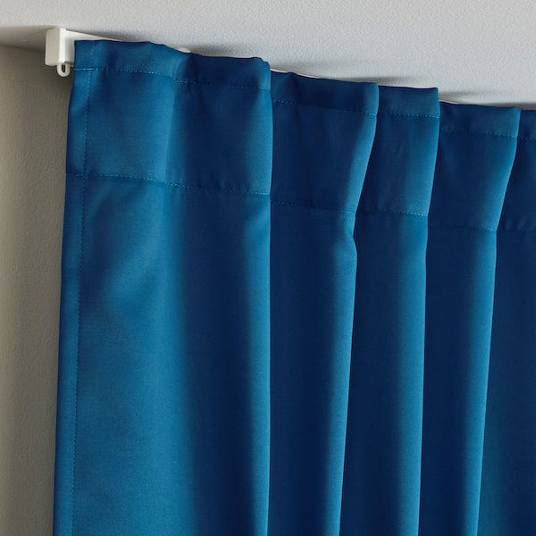 Ikea MAJGULL - Blackout blind, 2 sheets, dark blue,145x300 cm