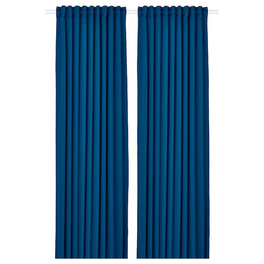 Ikea MAJGULL - Blackout blind, 2 sheets, dark blue,145x300 cm