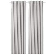 Ikea MAJGULL Semi-darkening curtains, 1 pair - light gray 145x300 cm , 145x300 cm