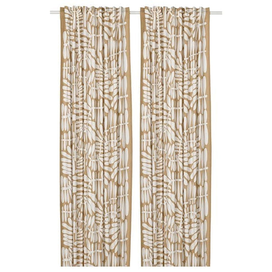 Ikea MAJSMOTT - Tent, 2 sheets, beige/white, , 145x300 cm