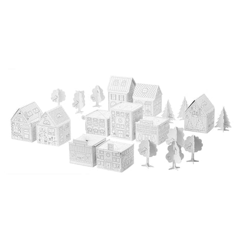 MÅLA - 10-pc cardboard town template set