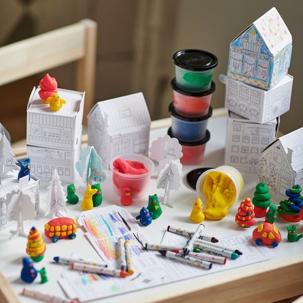 Ikea MÅLA - 10-pc cardboard town template set