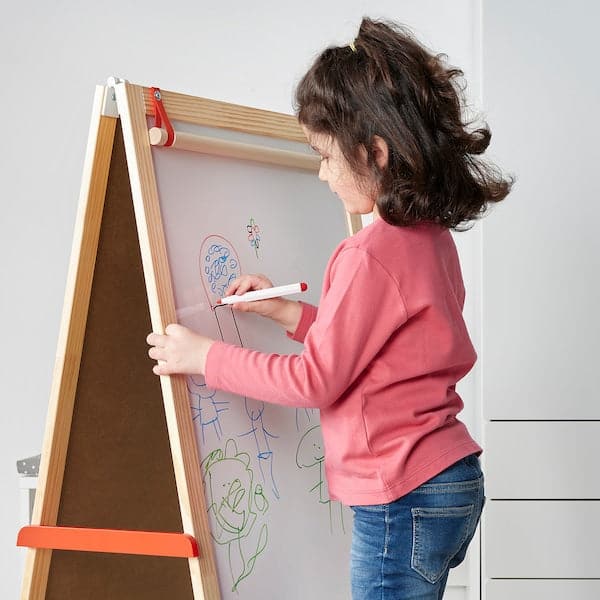 MÅLA - Whiteboard pen with holder/eraser, mixed colours - best price from Maltashopper.com 50456592