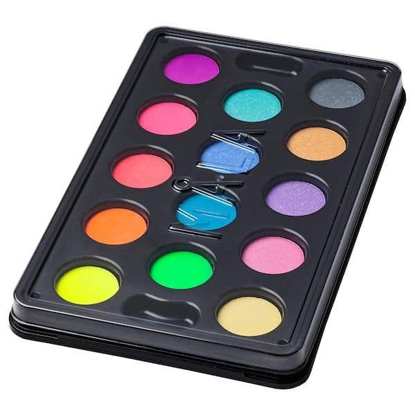 MÅLA - Watercolour box with 14 colours, mixed colours - best price from Maltashopper.com 60461183