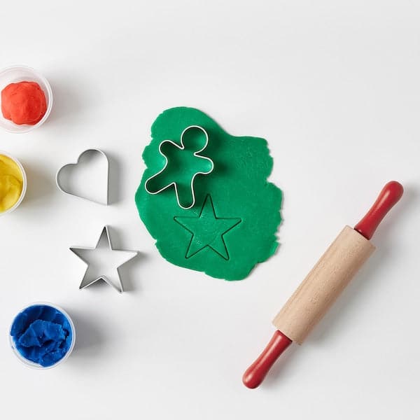 Ikea MÅLA - 4-piece modelling dough toolset, multicolour