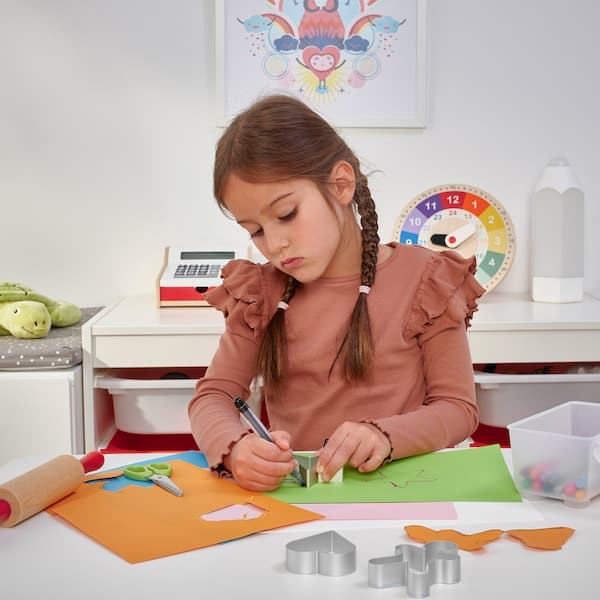 Ikea MÅLA - 4-piece modelling dough toolset, multicolour