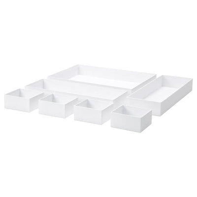 MALAREN - Box, set of 7, white , - best price from Maltashopper.com 70464459