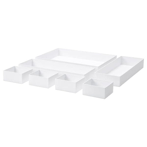MALAREN - Box, set of 7, white ,