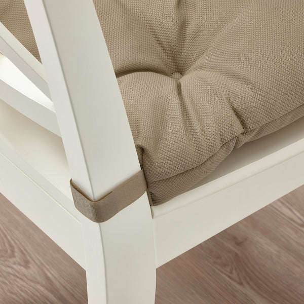 MALINDA - Chair cushion, beige,40/35x38x7 cm - best price from Maltashopper.com 10571570