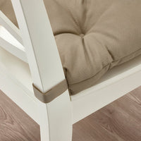 MALINDA - Chair cushion, beige,40/35x38x7 cm - best price from Maltashopper.com 10571570