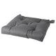MALINDA chair cushion, grey, 40/35x38x7 cm