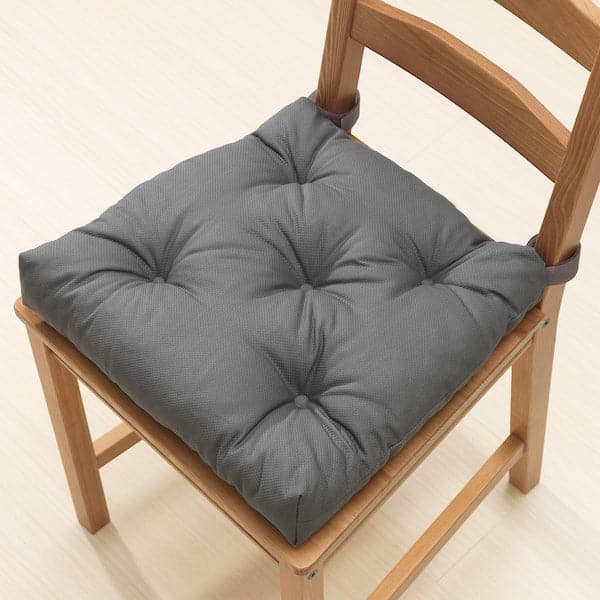 Ikea MALINDA Chair cushion - grey 40/35x38x7 cm