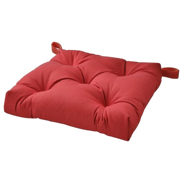 Ikea MALINDA - Chair cushion, dark red,40/35x38x7 cm