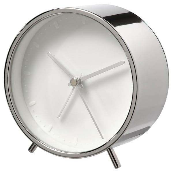 MALLHOPPA - Alarm clock, low-voltage/silver-colour, 11 cm - best price from Maltashopper.com 90542338