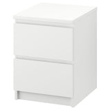 MALM chest of 2 drawers, white, 40x55 cm