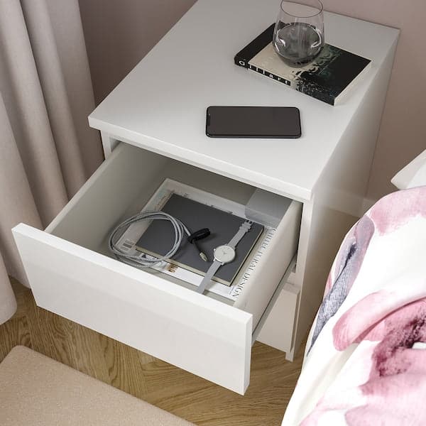 MALM - Chest of 2 drawers, high-gloss white - Premium Hardware Accessories from Ikea - Just €84.99! Shop now at Maltashopper.com