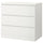 MALM - MALM Chest of 3 drawers, white, 80x78 cm