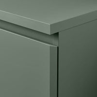 MALM - Chest of 3 drawers, grey-green, 80x78 cm - best price from Maltashopper.com 70569079