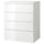 MALM - MALM Chest of 4 drawers, high-gloss white, 80x100 cm