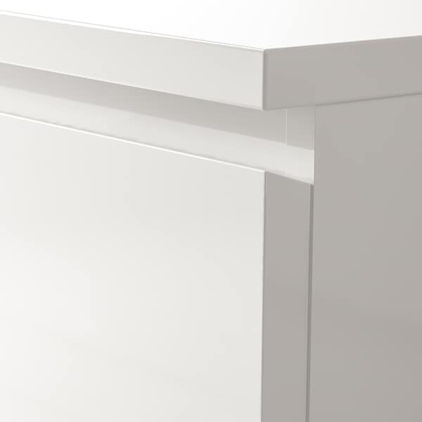 Ikea MALM - Chest of 4 drawers, high-gloss white, 80x100 cm