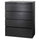 MALM - MALM Chest of 4 drawers, black-brown, 80x100 cm