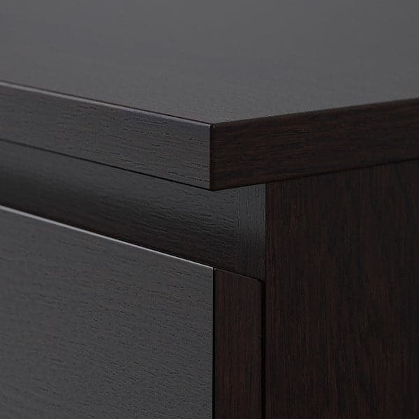 MALM Chest Of 4 Drawers, Black-Brown