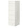 MALM - MALM Chest of 6 drawers, white/mirror glass, 40x123 cm