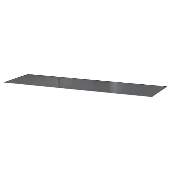 MALM - Glass top, transparent grey , 160x48 cm - best price from Maltashopper.com 60429999