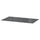 MALM - Glass top, transparent grey, 80x48 cm