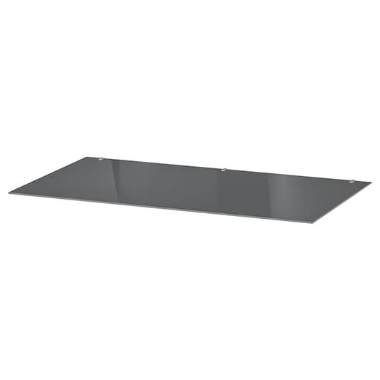 Ikea MALM - Glass top, transparent grey, 80x48 cm