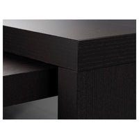 MALM Desk with removable top - brown-black 151x65 cm , 151x65 cm - best price from Maltashopper.com 60214183