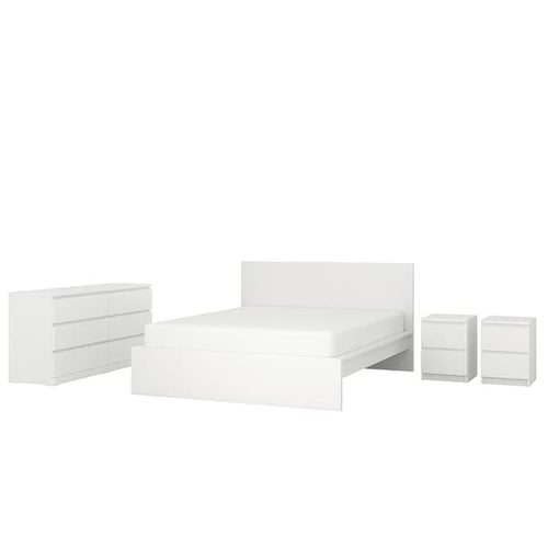 MALM - 4-piece bedroom set, white, 160x200 cm