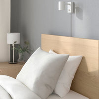 MALM - High bed frame/2 storage units, mord white oak veneer/Lönset, 90x200 cm - best price from Maltashopper.com 59157305