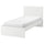 MALM bed frame, high, white/Lönset, 90x200 cm