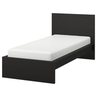 MALM High bed frame, brown-black/Lindbåden, 90x200 cm - best price from Maltashopper.com 59494976