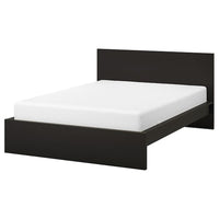 MALM High bed frame, brown-black/Lindbåden, 140x200 cm - best price from Maltashopper.com 99494960