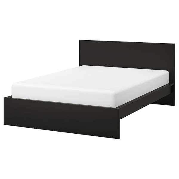 MALM Tall bed structure - brown-black/Lönset 140x200 cm - best price from Maltashopper.com 89019082