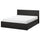 MALM ottoman bed, black-brown, 180x200 cm
