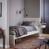 MALM - Bed frame with mattress, white/Valevåg extra-rigid, , 90x200 cm - best price from Maltashopper.com 19544643