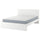 MALM - Bed frame with mattress, white/Vesteröy rigid, , 140x200 cm