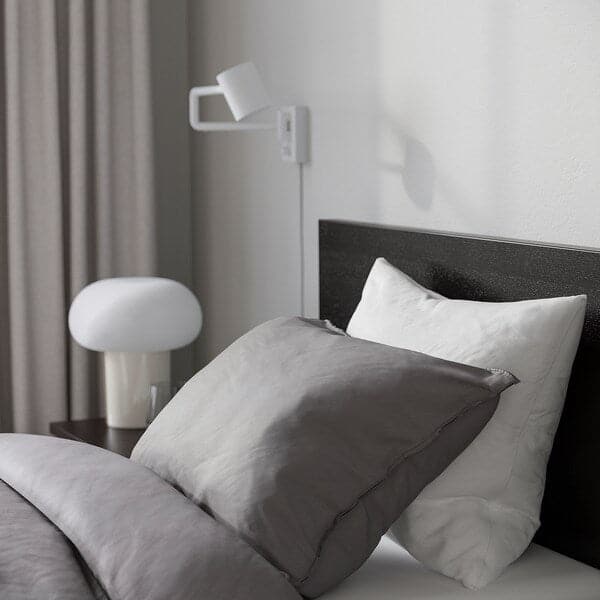 MALM - Bed frame with mattress, brown-black/Valevåg rigid, , 90x200 cm - best price from Maltashopper.com 69536834