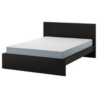 MALM - Bed frame with mattress, brown-black/Vesteröy extra-rigid, , 140x200 cm - best price from Maltashopper.com 69544438